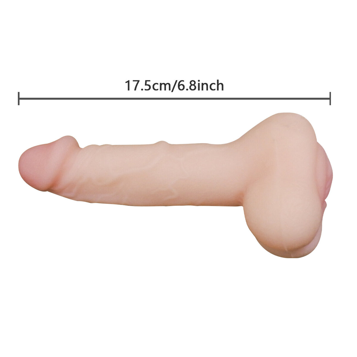 Dildo For Men Women Gay Toy Realistic 8 Inch Silicone G Spot Massager With Egges