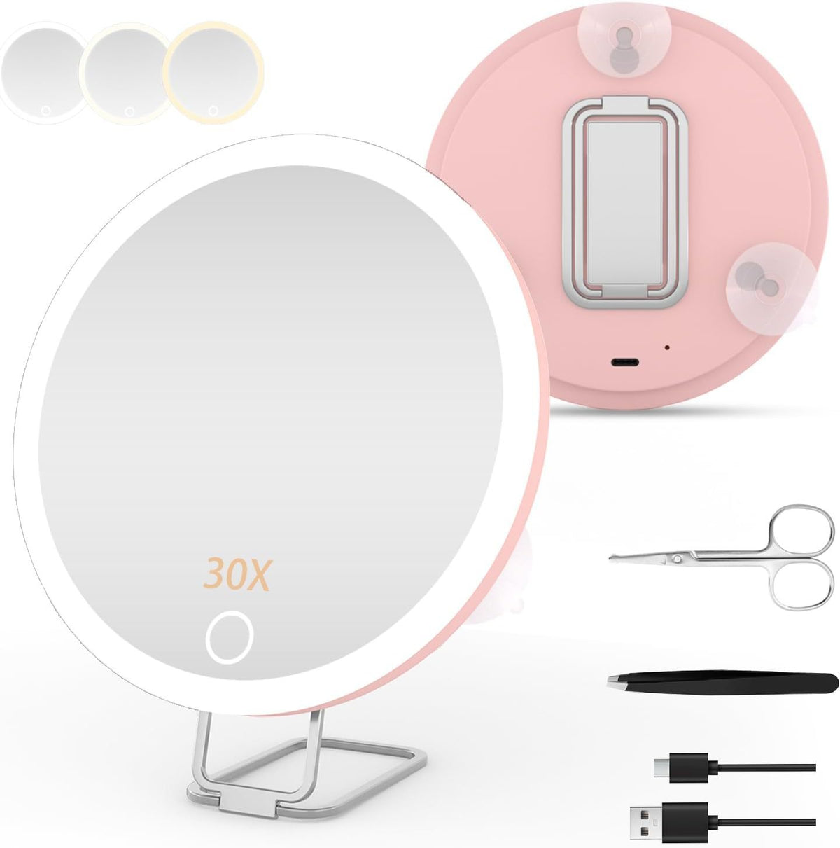 Charging Led Fill Light With Light Bracket Rotating Makeup Mirror