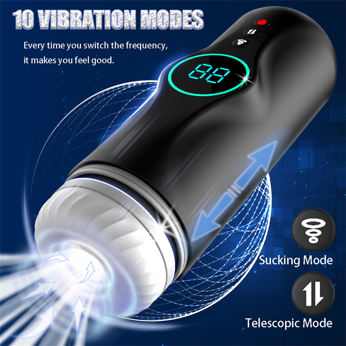 Automatic Heating Sucking Telescopic Male Products