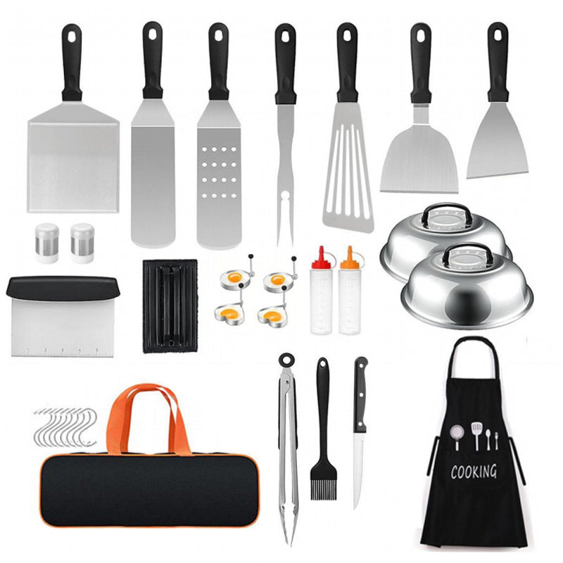 Cooking Shovel BBQ Shovel Teppanyaki Tool BBQ Combination Grill