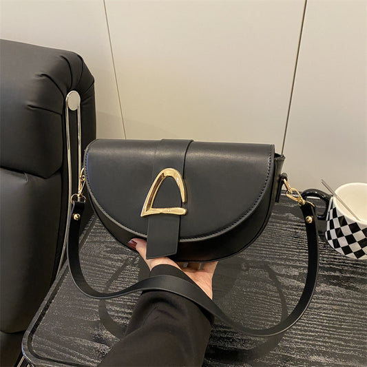 High-end, Fashionable Single-shoulder Bag Niche Saddle Bag