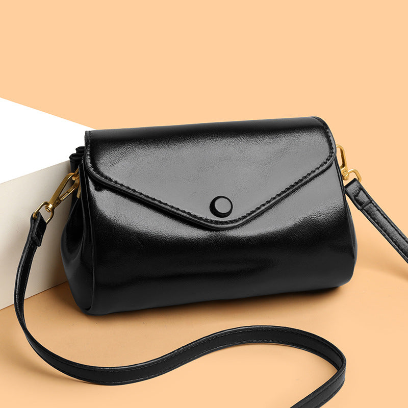 Retro Commuter PU Soft Leather Multi-Compartment Versatile Casual Crossbody Bag