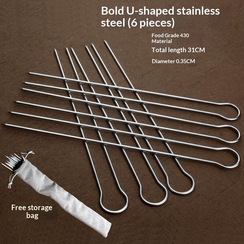 All-Stainless Steel BBQ Fork For Home Use BBQ Tool